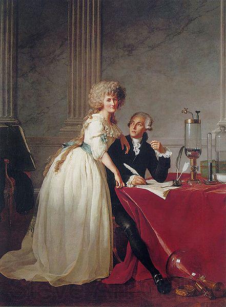 Jacques-Louis David Portrait of Monsieur de Lavoisier and his Wife, chemist Marie-Anne Pierrette Paulze Spain oil painting art